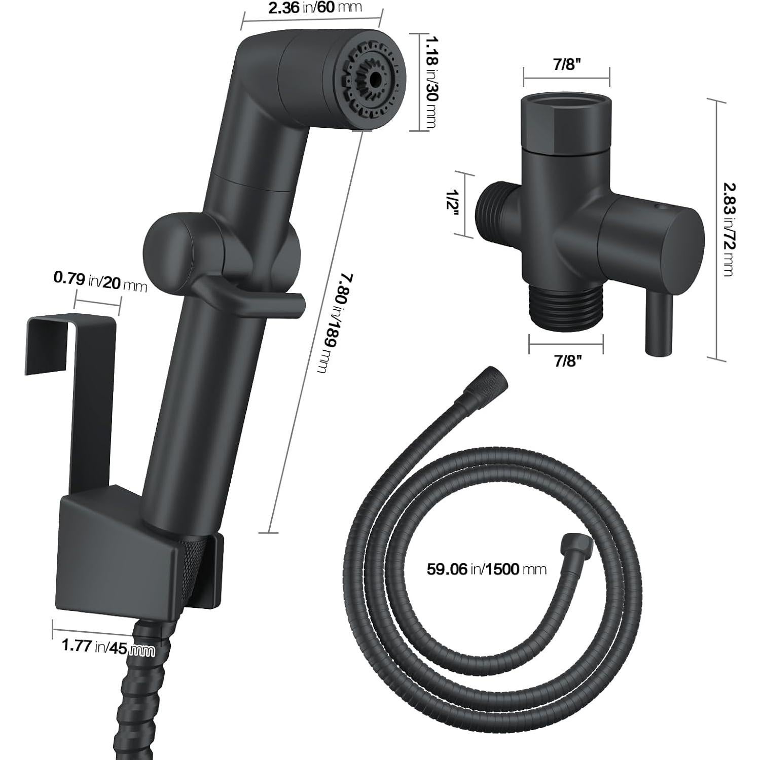 Pulverizador de Bidet JONKEAN PJBP12 Mano Ajustable