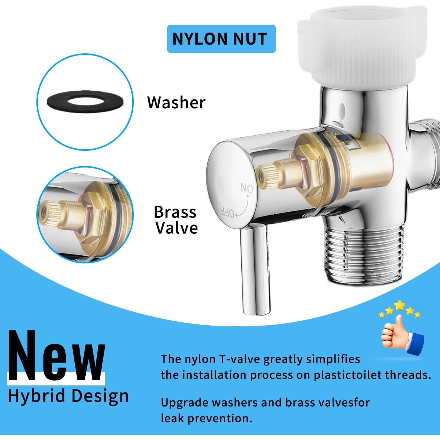 Rociador de Bidet ZEDAOTC Acero Inoxidable 2 Piezas