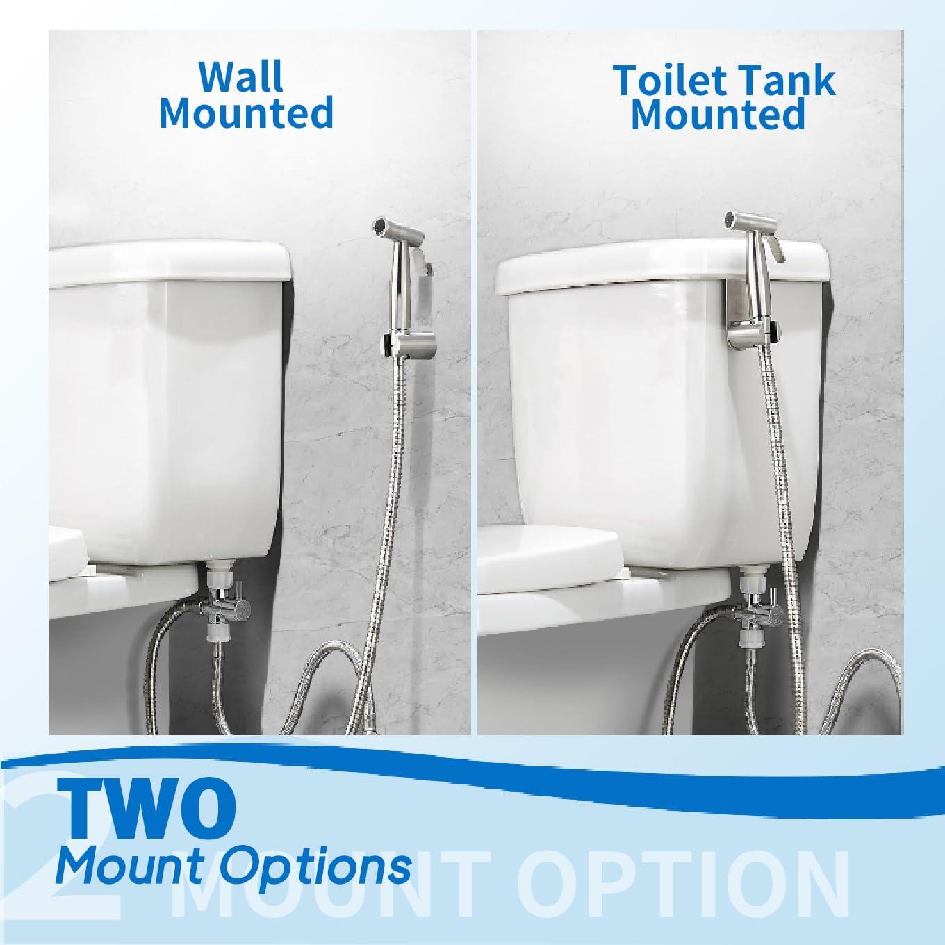 Rociador de Bidet de Mano BLYPHOO Acero Inoxidable Plata