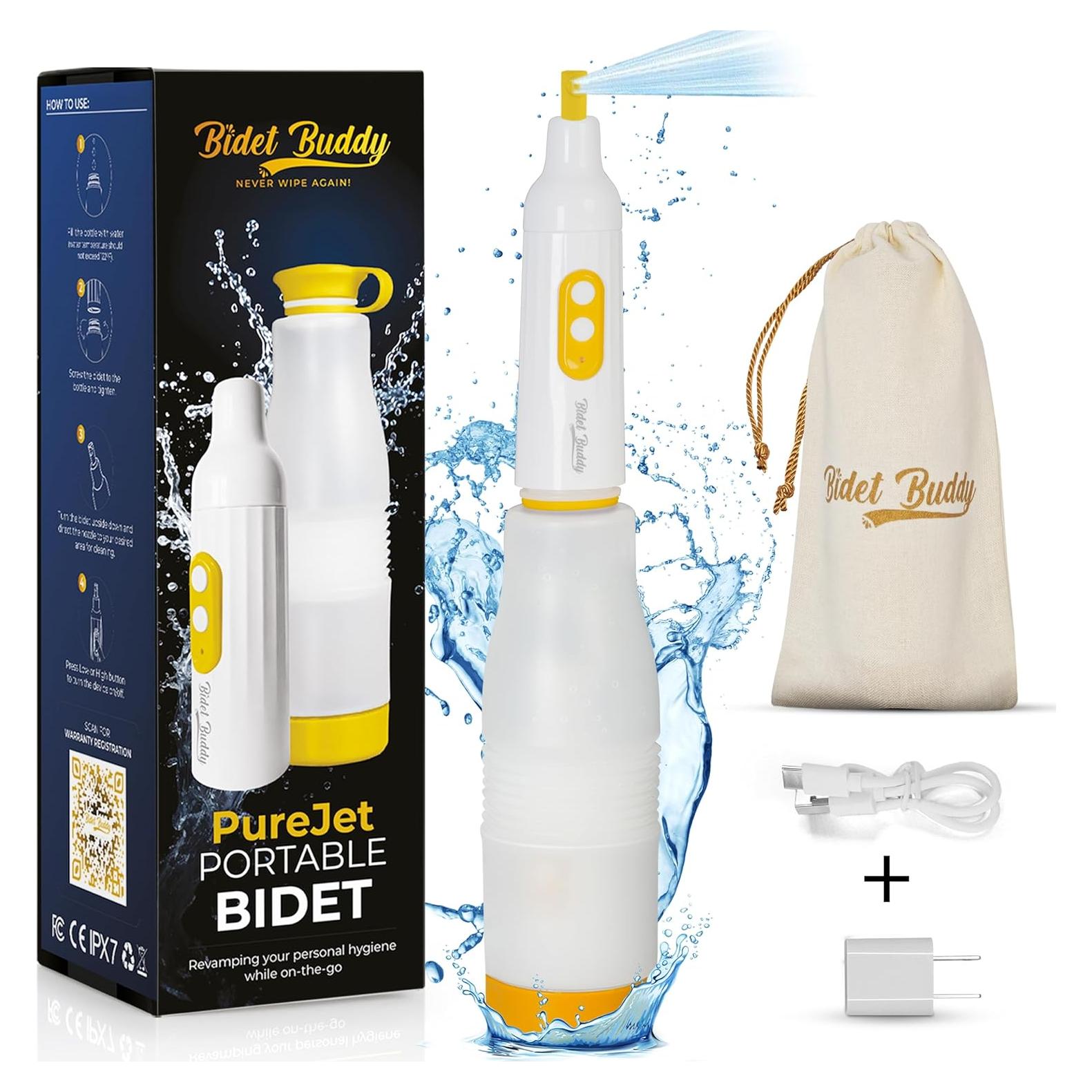 Bidet Portátil Bidet Buddy PureJet 550ml USB-C Blanco