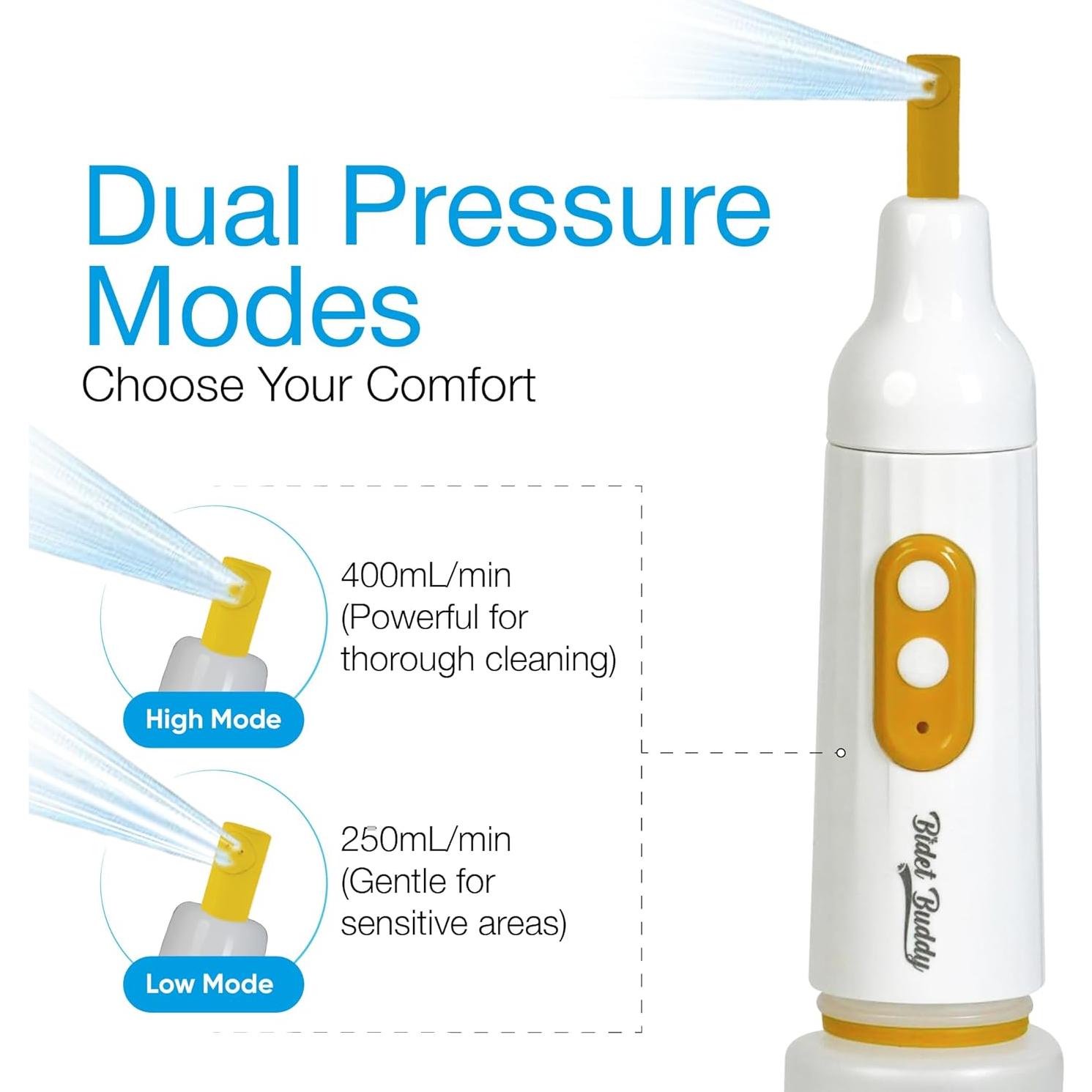 Bidet Portátil Bidet Buddy PureJet 550ml USB-C Blanco