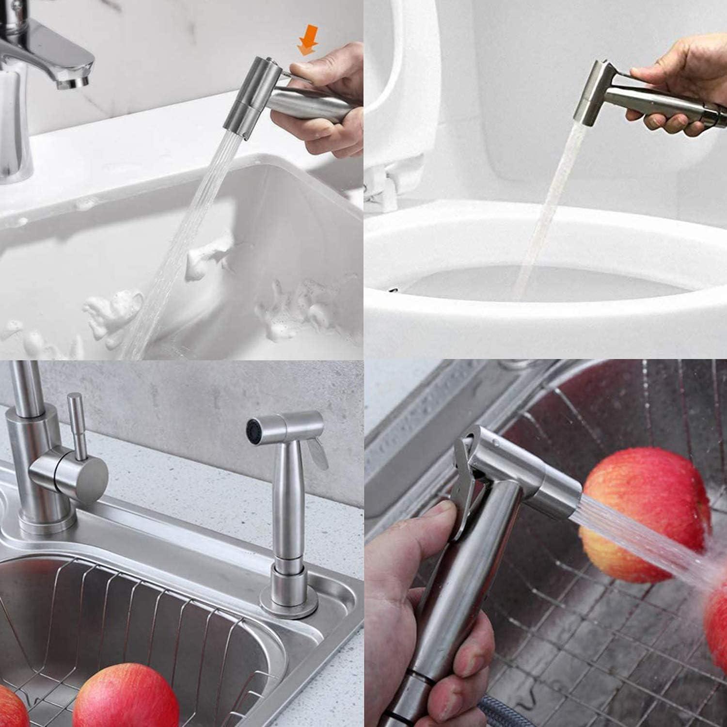 Rociador de Bidet de Mano ABSOK con Manguera 1.5m y Soporte