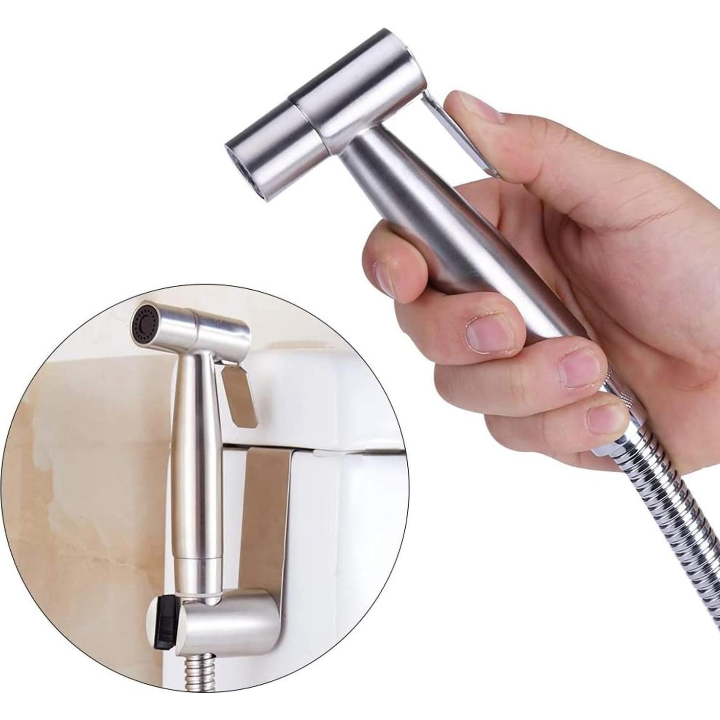 Rociador de Bidet de Mano ABSOK con Manguera 1.5m y Soporte