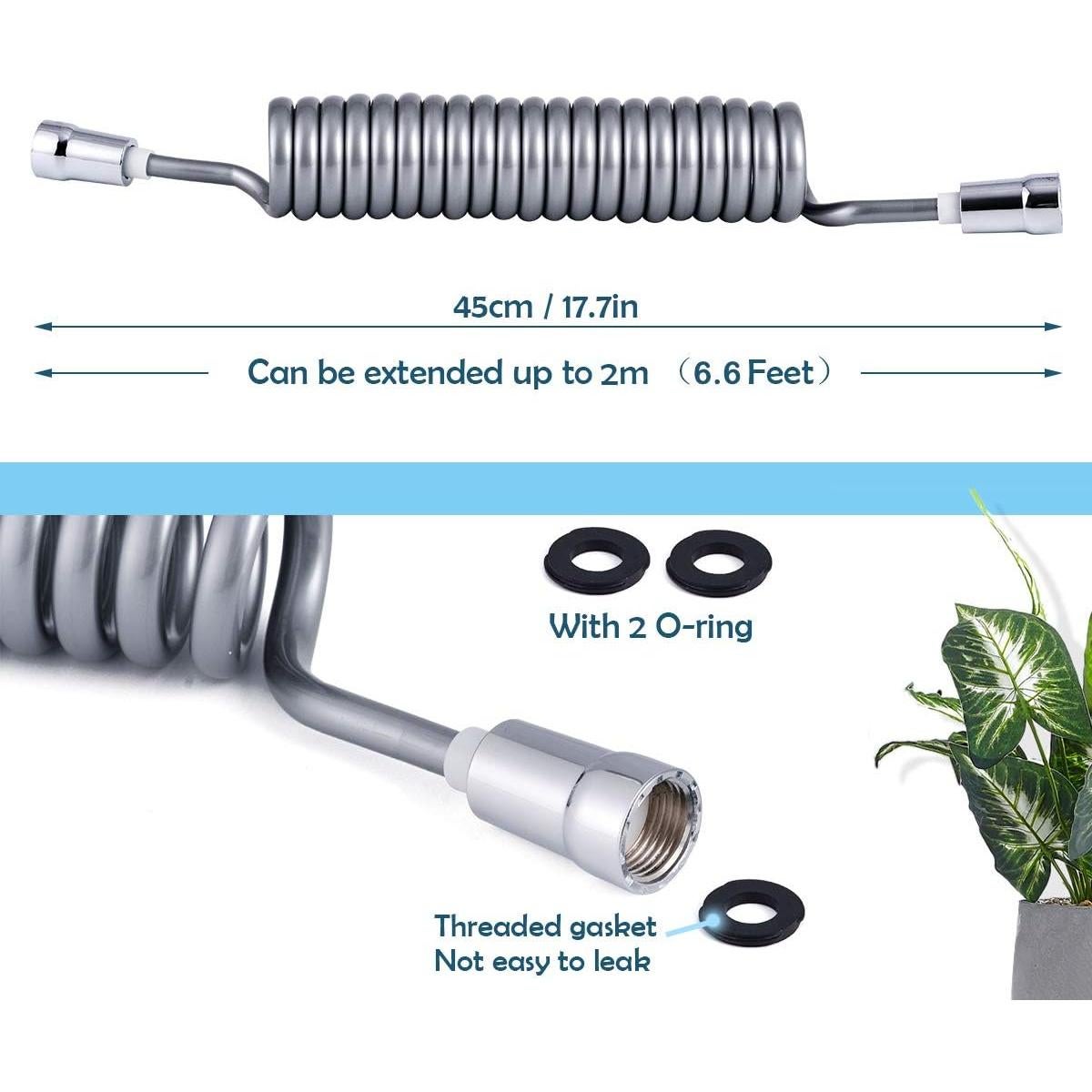 Manguera de Bidet Flexible Xcellent Global 2m Gris