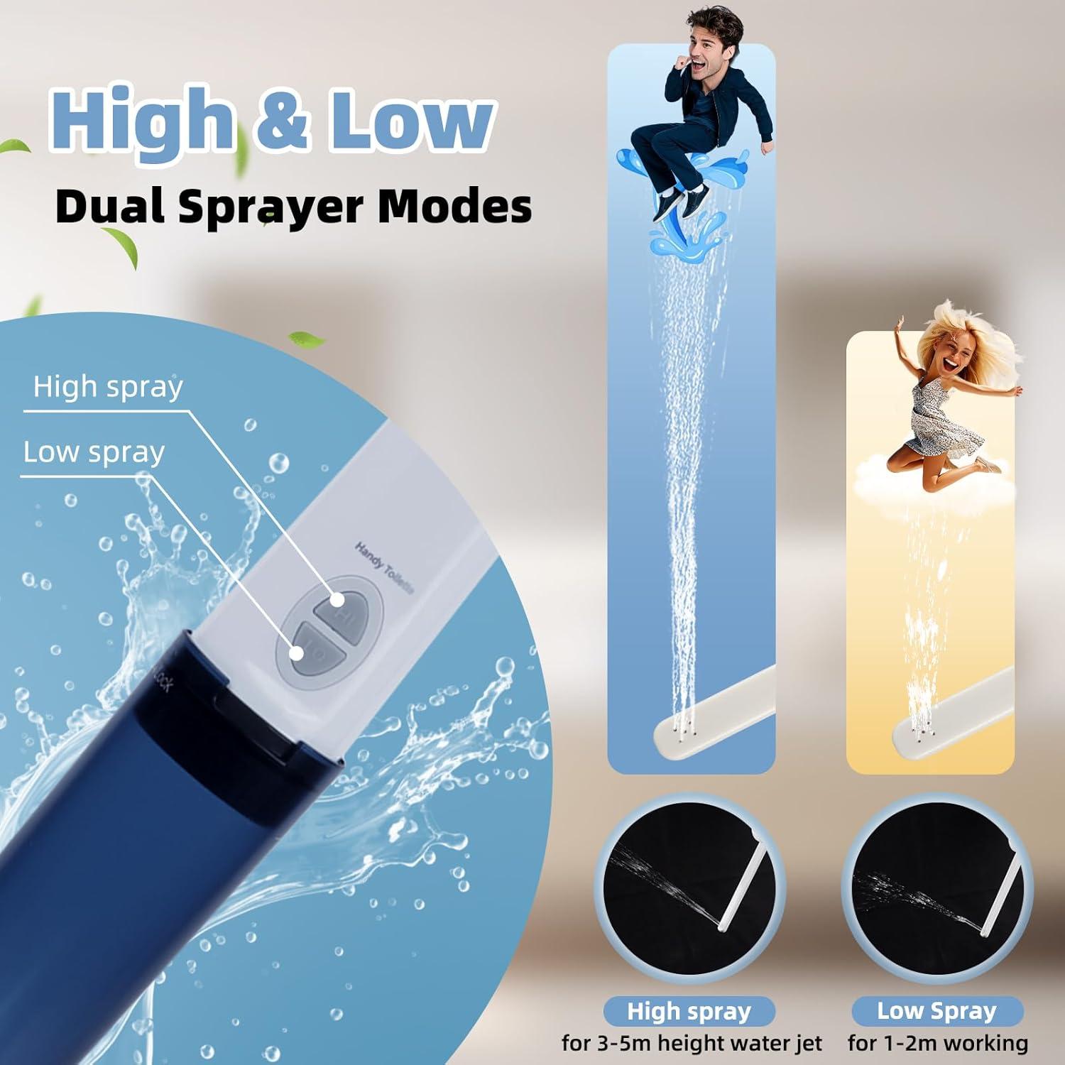 Bidet Portátil Hibbent Eléctrico Recargable Azul