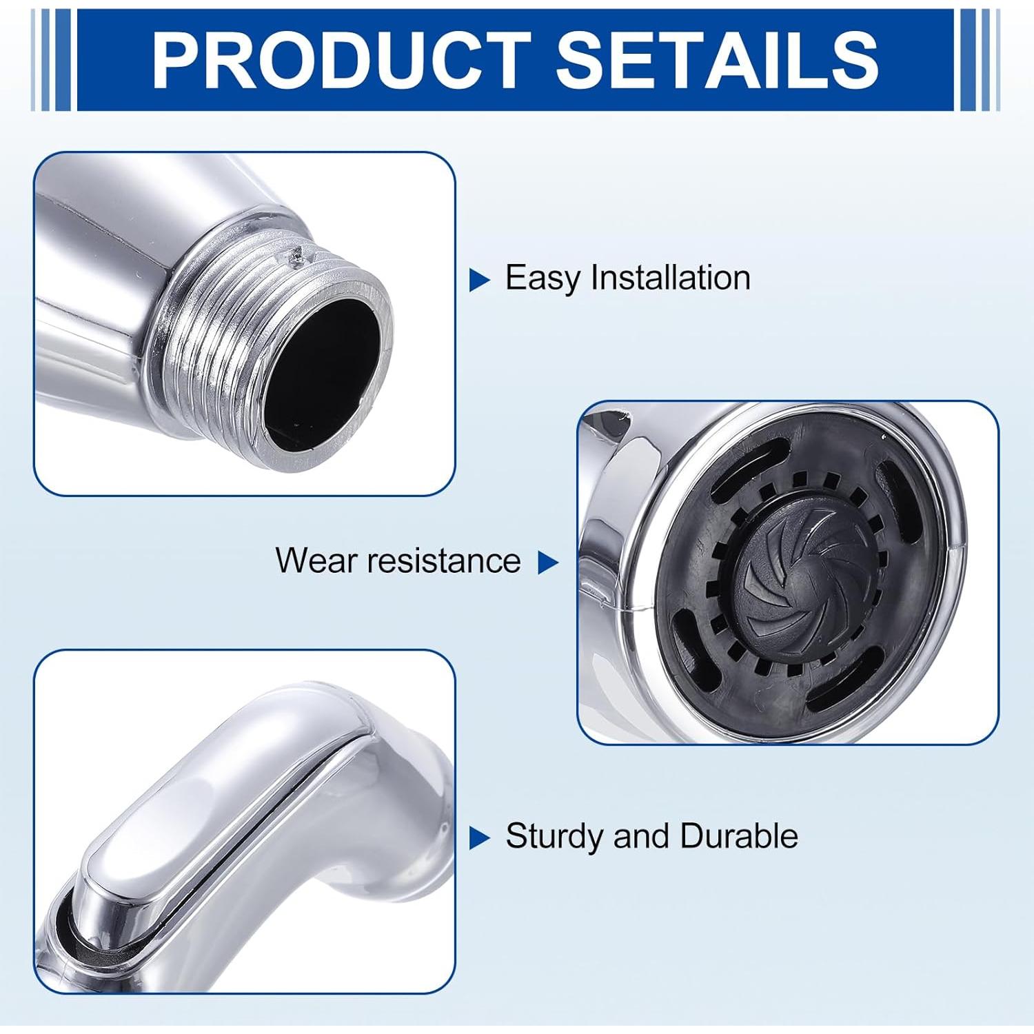 Pulverizador de Bidet uxcell Manual Arco Plata 0.07 kg