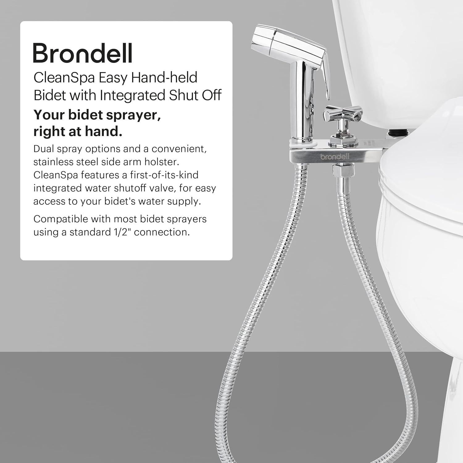 Brondell CleanSpa Easy Bidet de Mano Acero Inoxidable