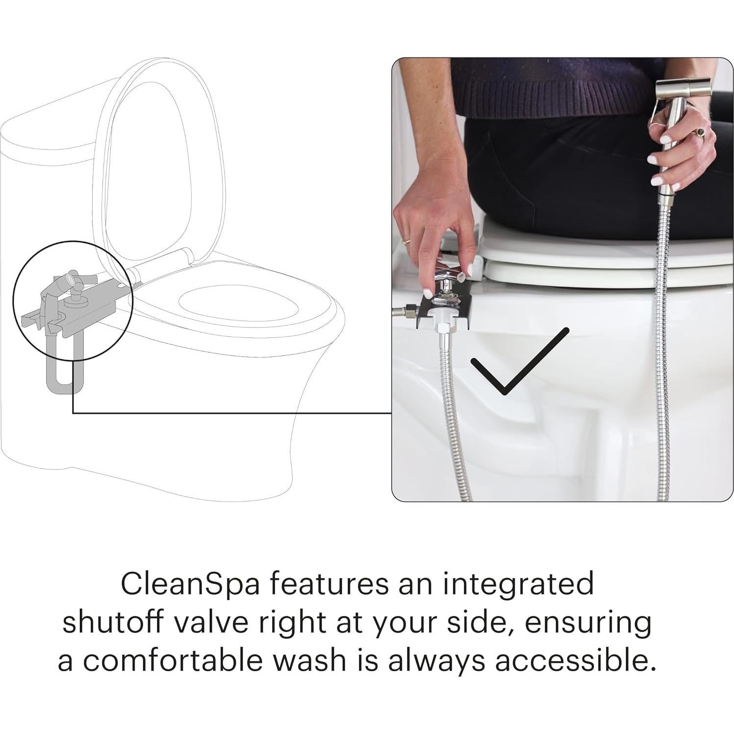 Brondell CleanSpa Easy Bidet de Mano Acero Inoxidable