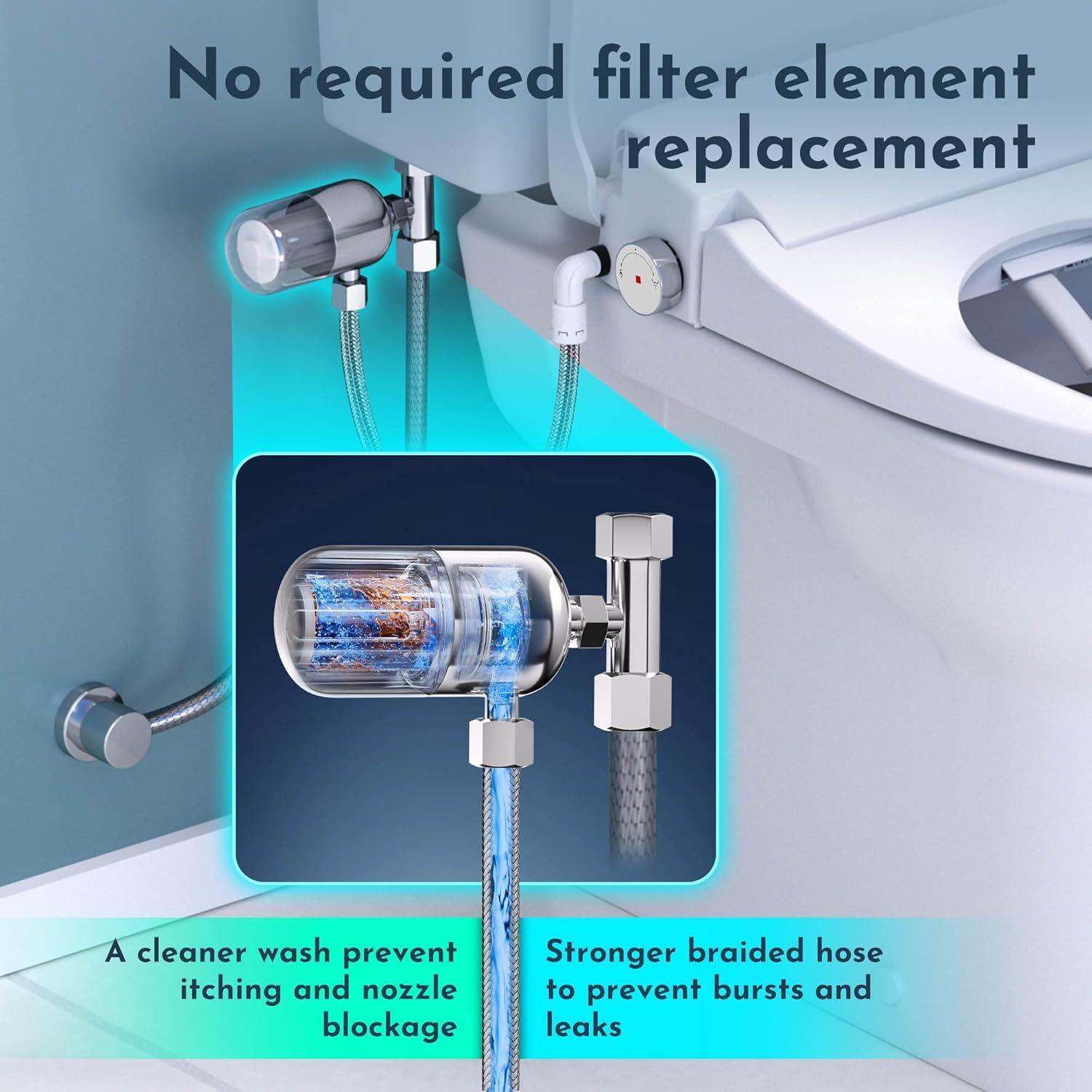 Asiento de Inodoro Bidet Eléctrico Hilarily Alargado Calefaccionado