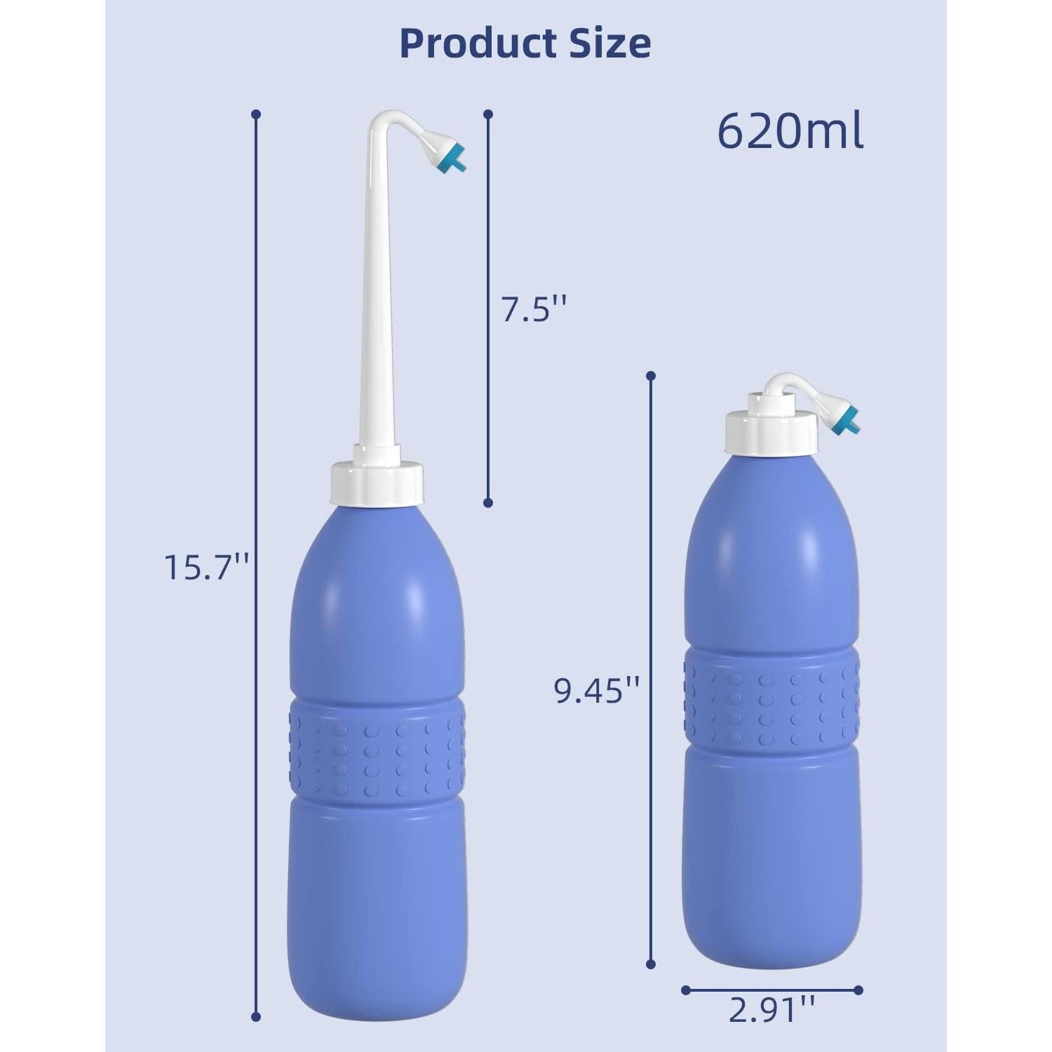 Bidet Portátil Hibbent 620ml con Boquilla Retráctil