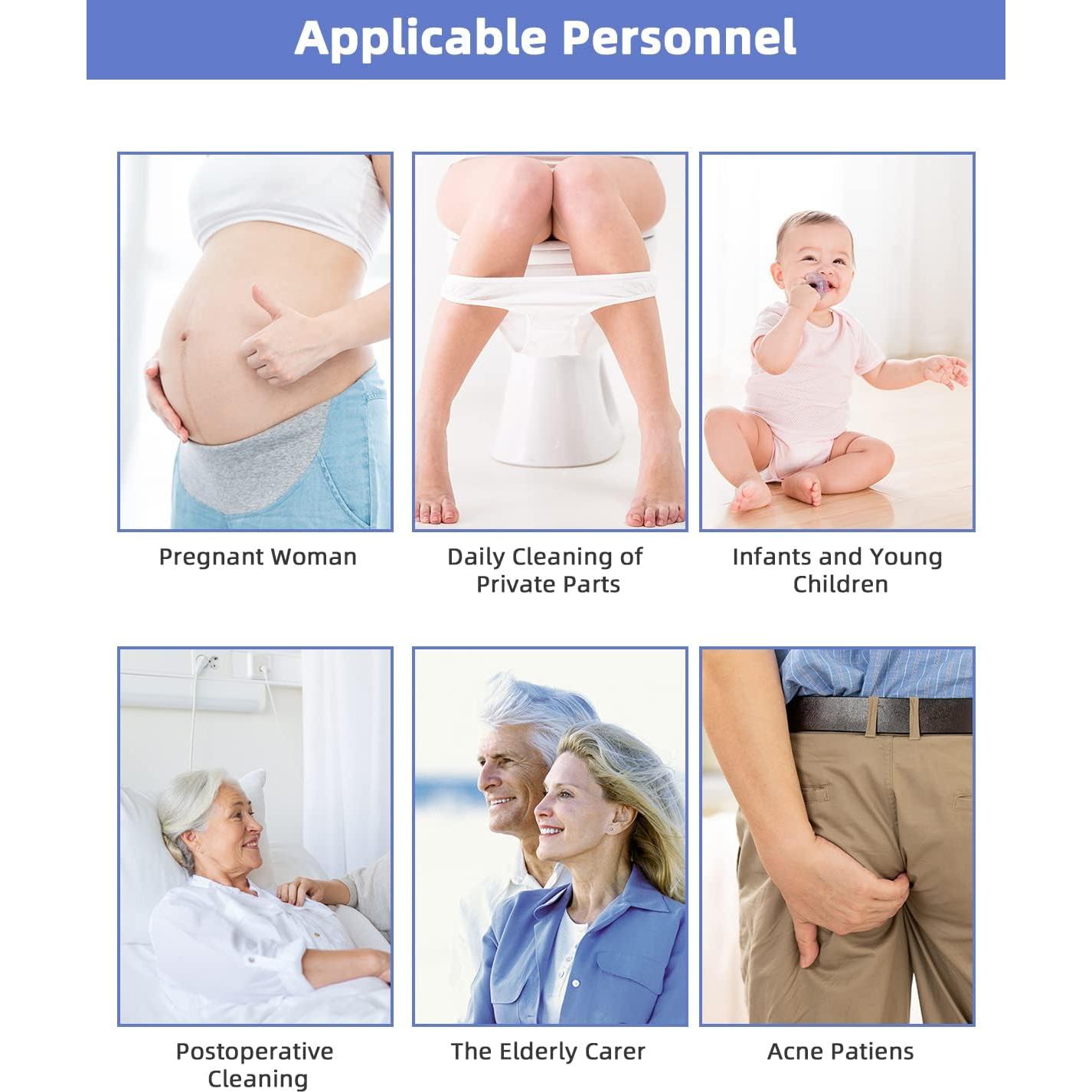 Bidet Portátil Hibbent 620ml con Boquilla Retráctil