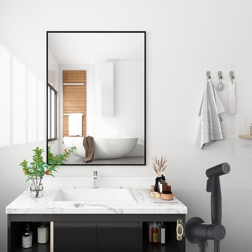 Rociador de Bidet de Mano ASRCLOO Negro con Agua Caliente y Fría