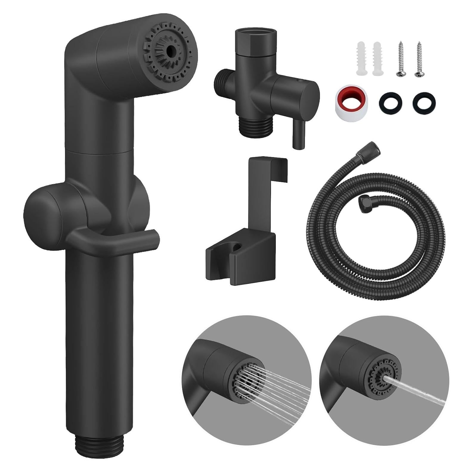 KAIYING Pulverizador de Bidet de Mano Negro 149,86 cm