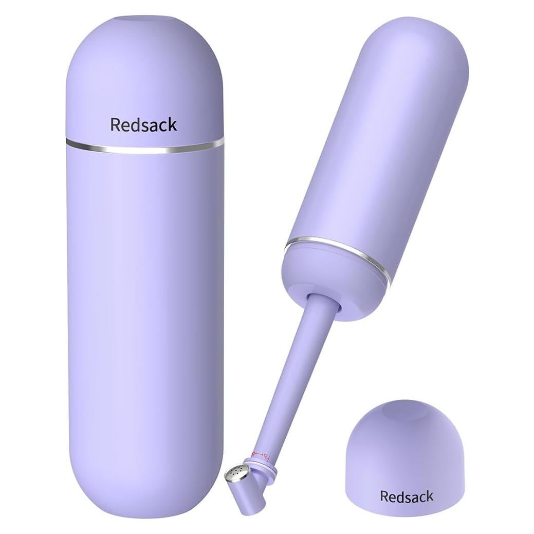 Bidet portátil para viaje 380ml Rociador manual Púrpura