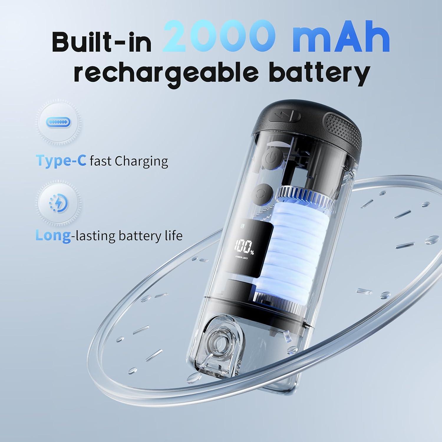 Bidet Portátil Eléctrico Yaej B10 250ml 5 Modos Negro