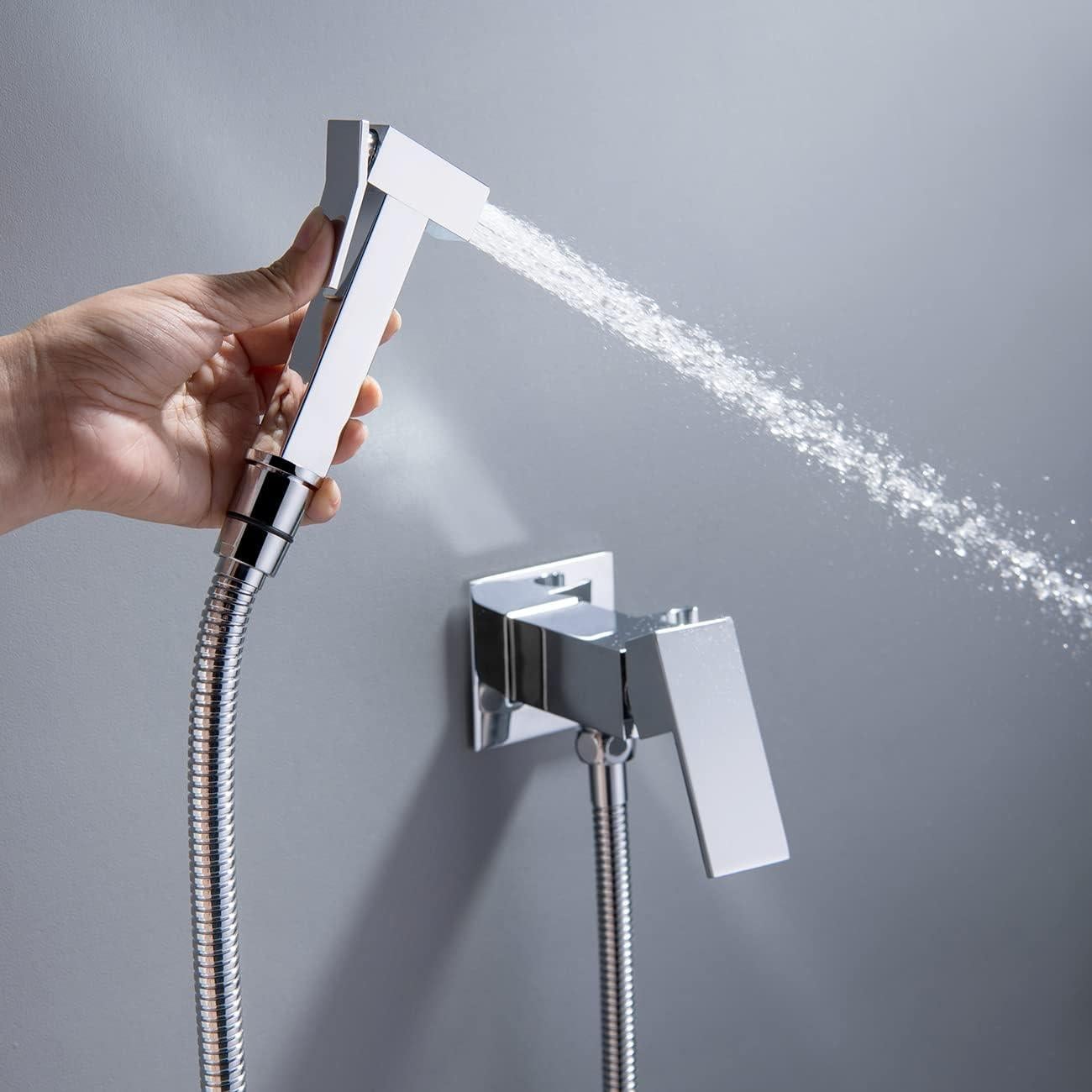 Rociador de Bidet de Mano Gaosin Cromo Agua Caliente y Fría