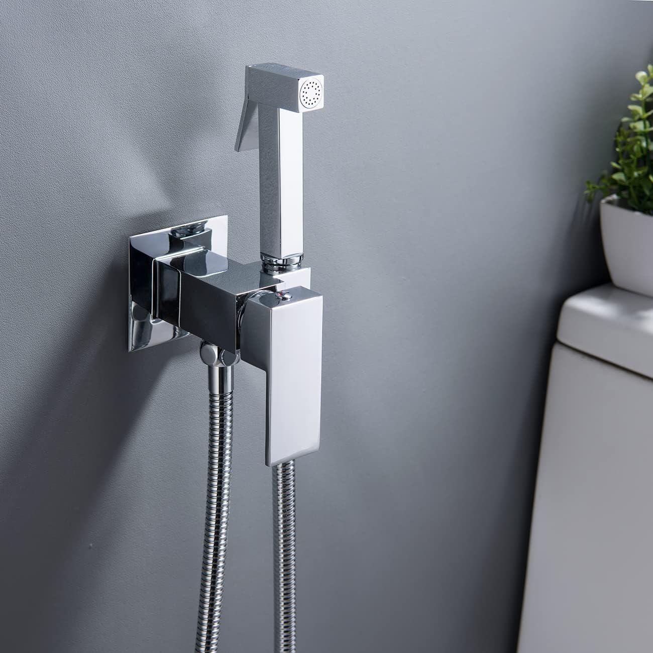 Rociador de Bidet de Mano Gaosin Cromo Agua Caliente y Fría