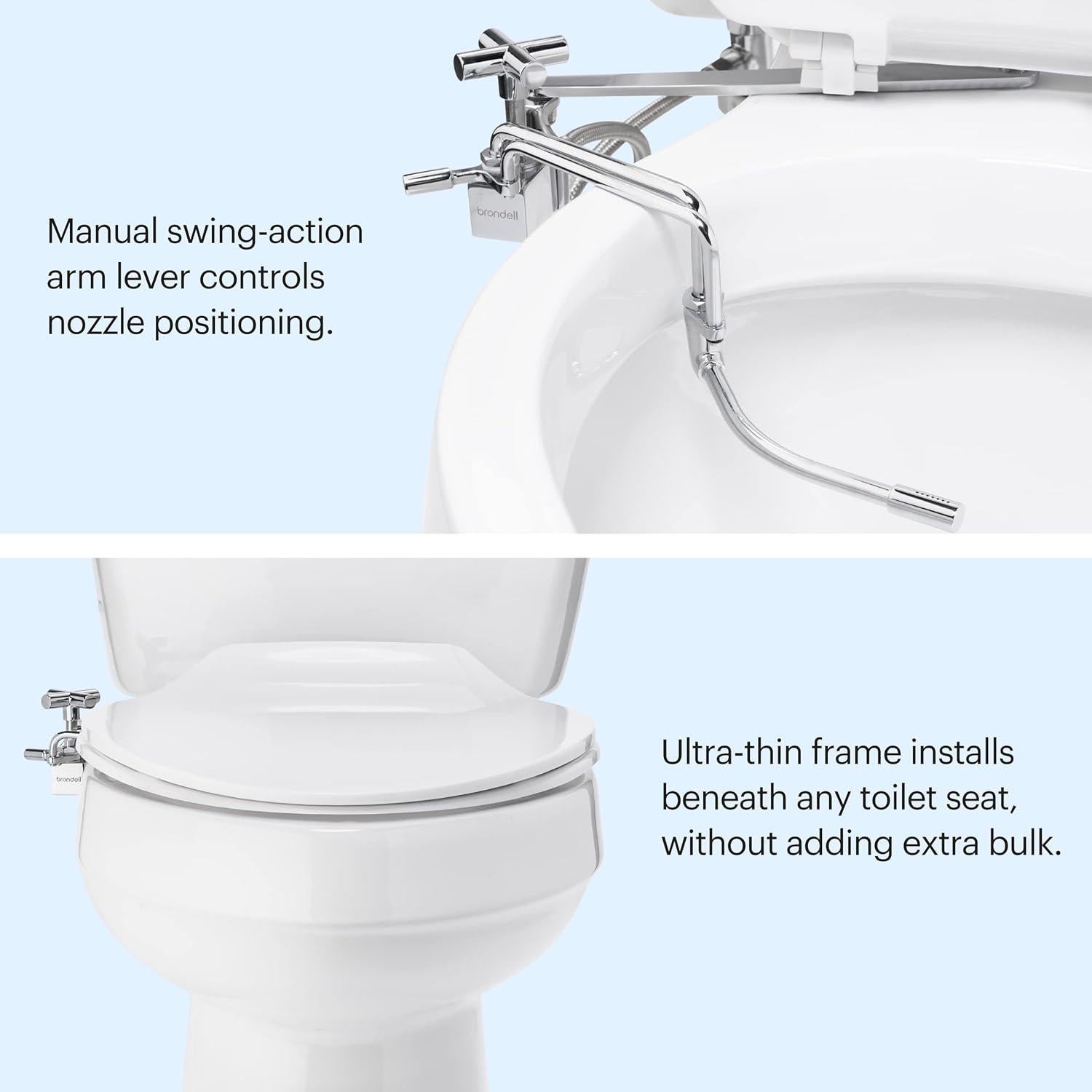 Bidet Brondell SMB-15 Montado Lateral Cromo Ajustable
