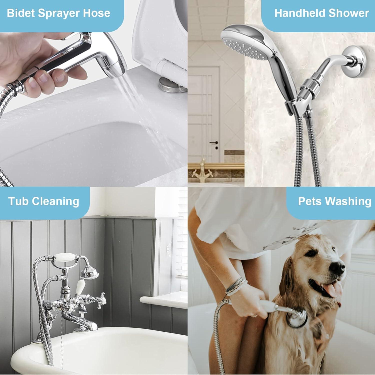 Manguera de Ducha OFFO 121,92 cm Acero Inoxidable Cromo