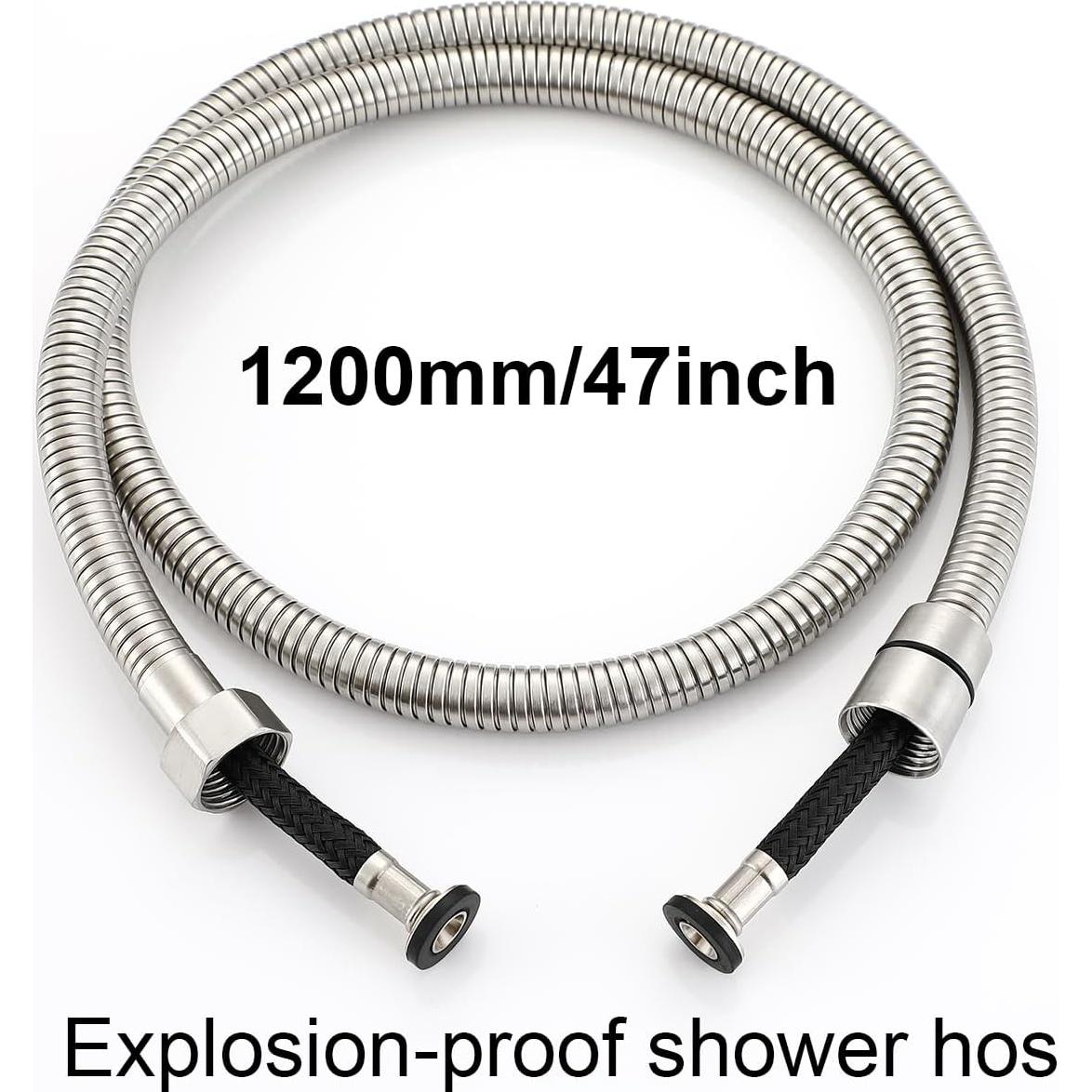 Rociador de Bidet Asyas Agua Caliente y Fría 1.2m Níquel