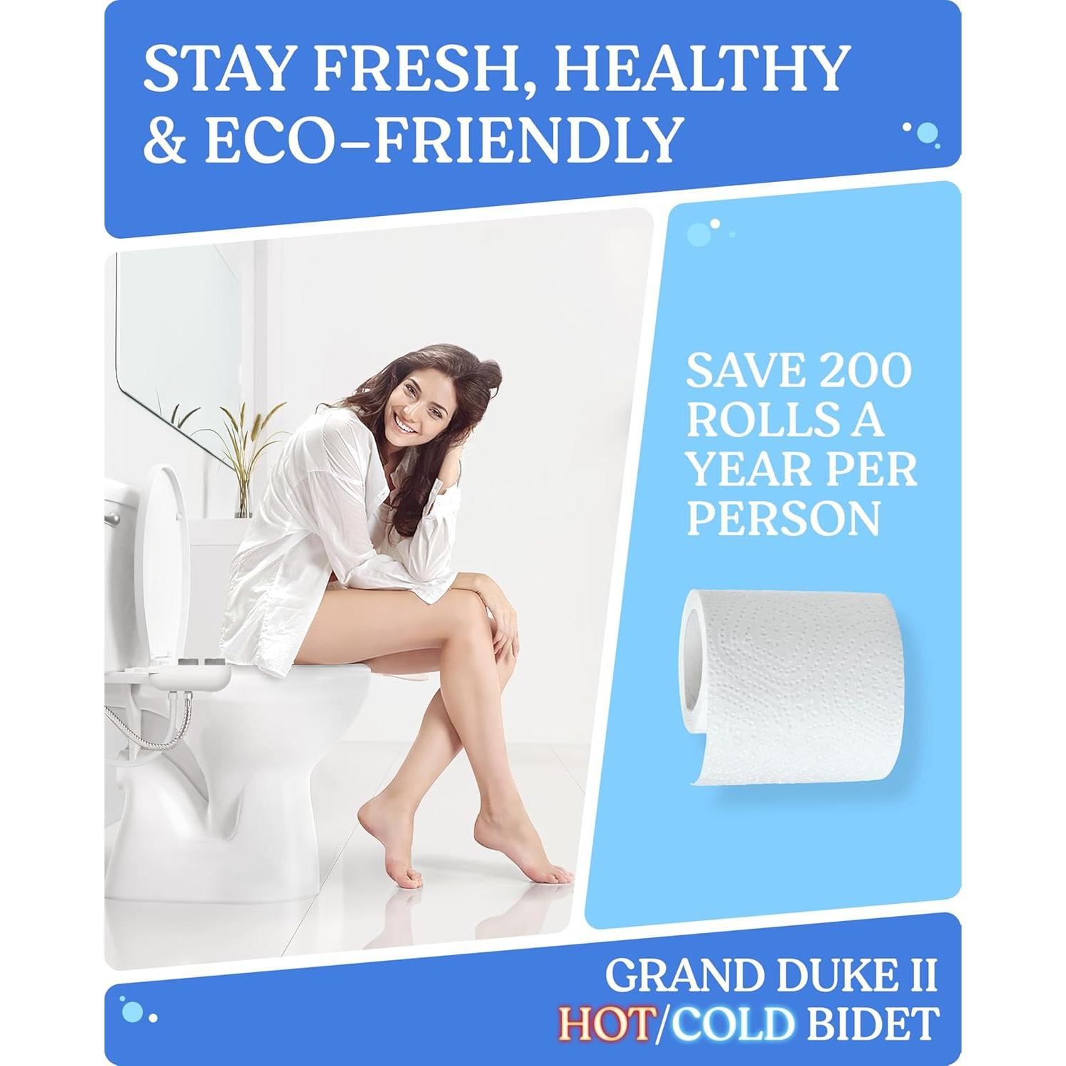 Accesorio de Bidet Caliente y Frío Clear Rear - Doble Boquilla