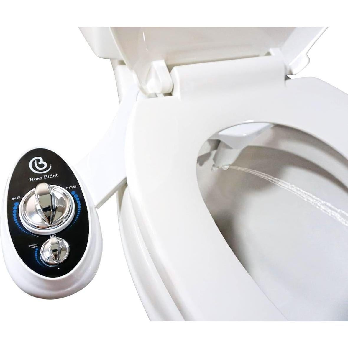 Bidet Boss Luxury - Accesorio para Inodoro, Doble Boquilla