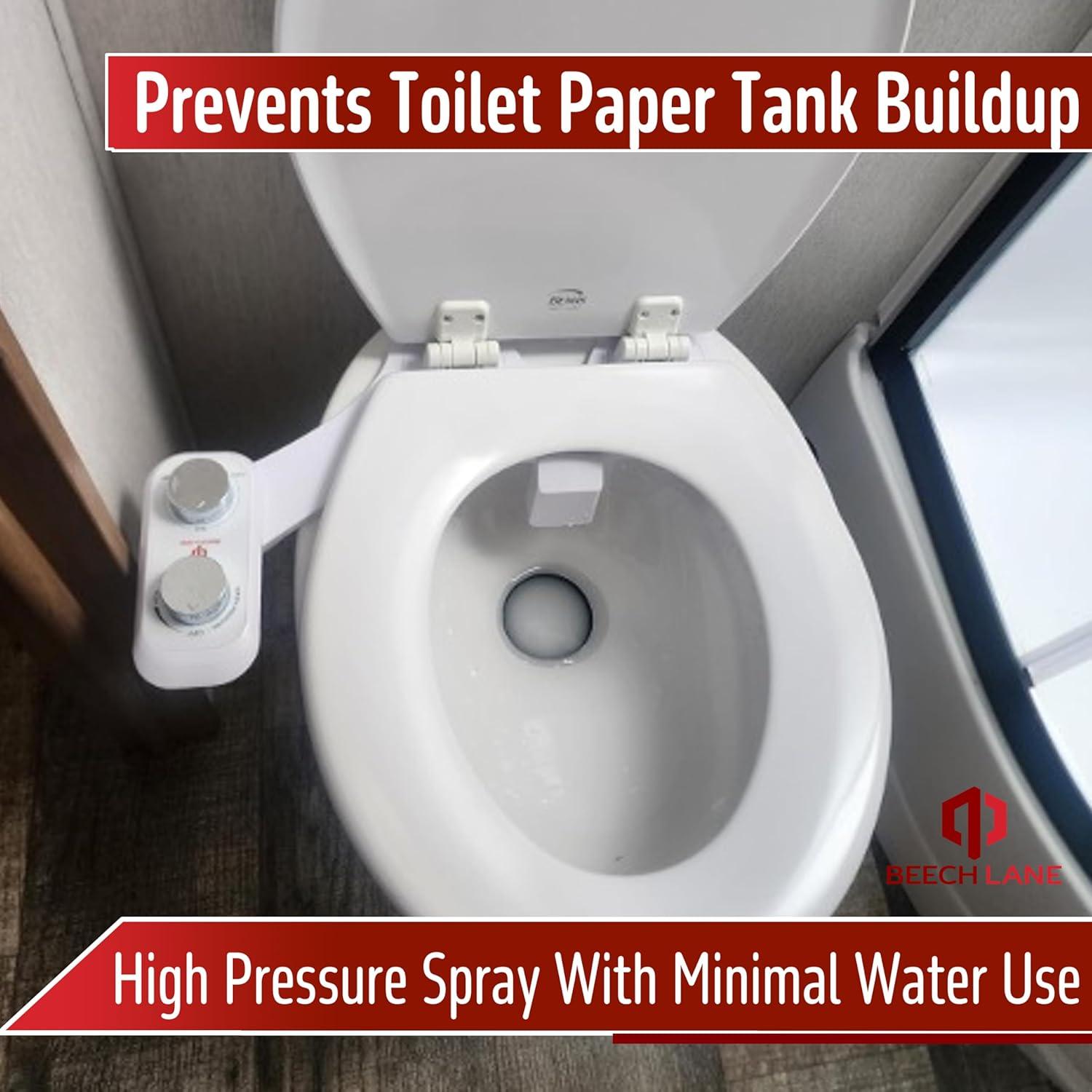 Bidet Beech Lane para RV, autolimpiante, fácil instalación