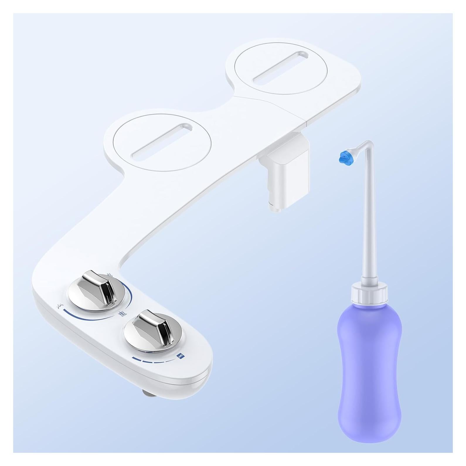 Accesorio de Bidet Portátil Homfan Doble Boquilla Ajustable