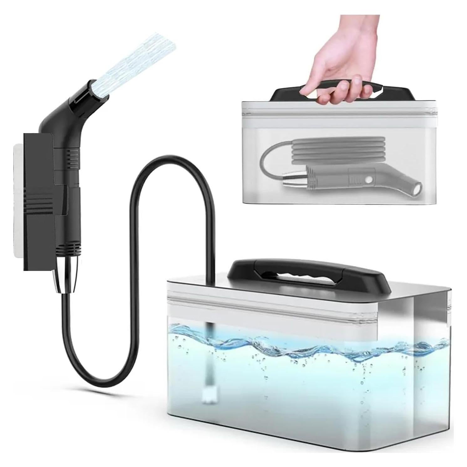 Rociador de Bidet Portátil Rutell 2.3L Recargable USB Negro