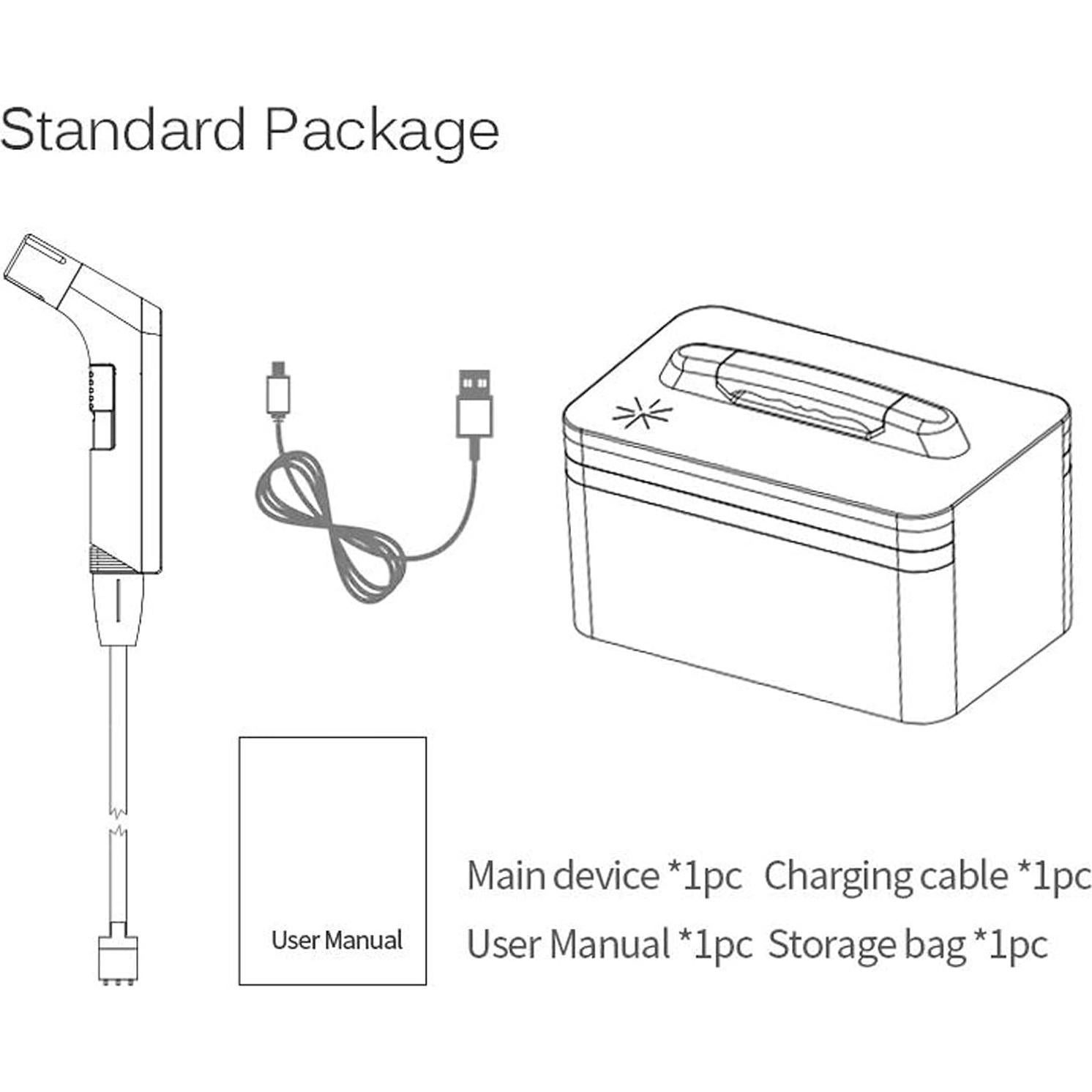 Rociador de Bidet Portátil Rutell 2.3L Recargable USB Negro