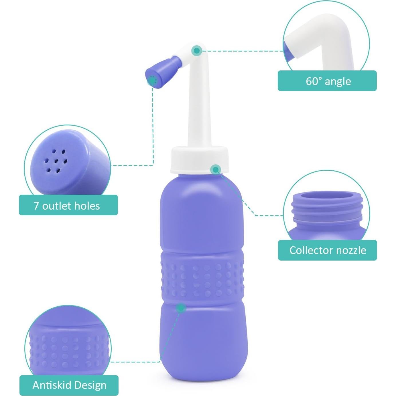 Bidet Portátil YumSur 450ml con Boquilla Angulada