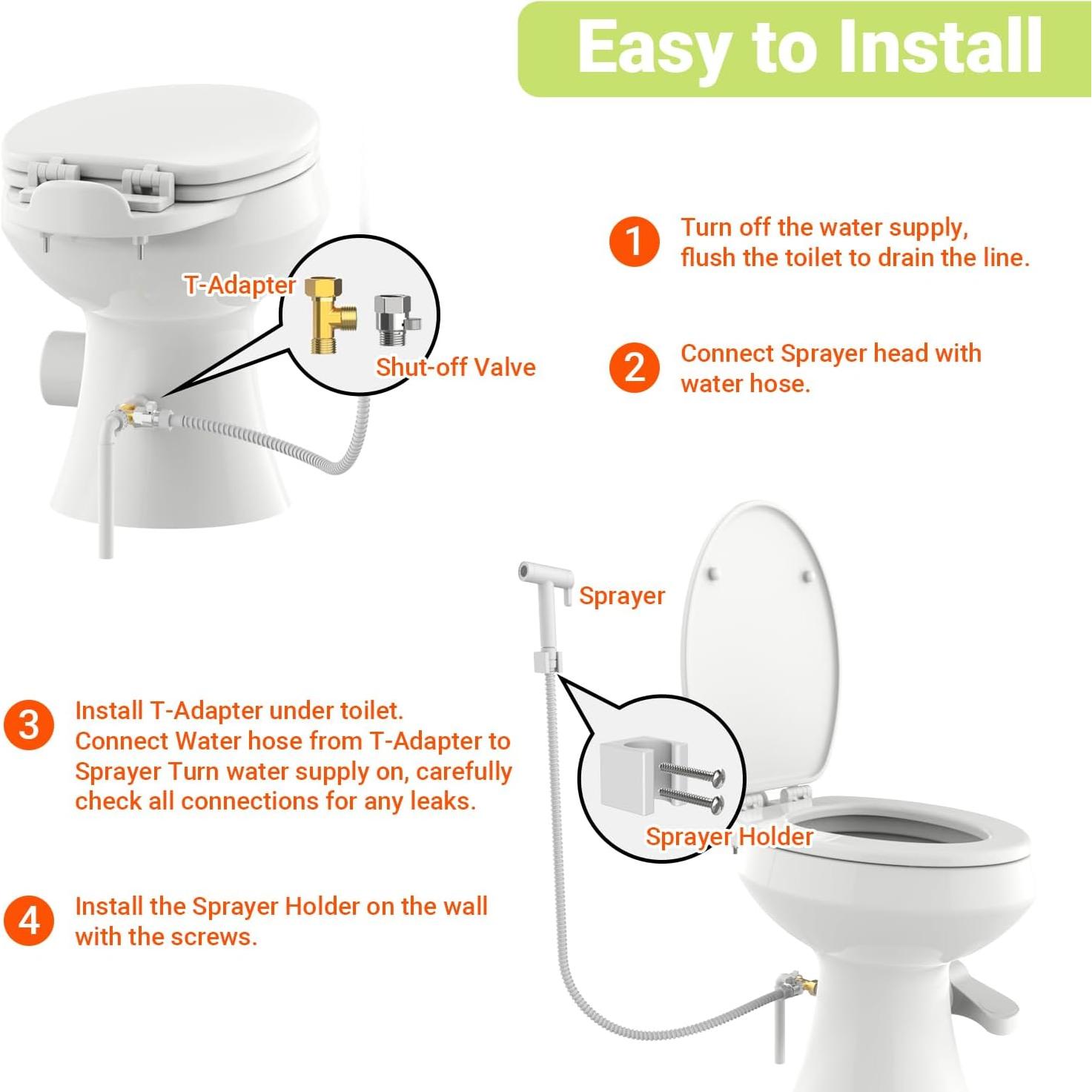 Rociador de Bidet Acesolid para Inodoro RV 149,86 cm