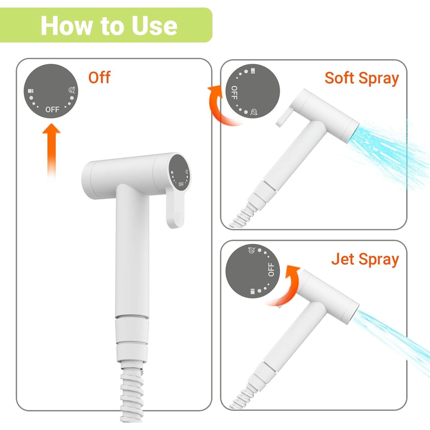 Rociador de Bidet Acesolid para Inodoro RV 149,86 cm