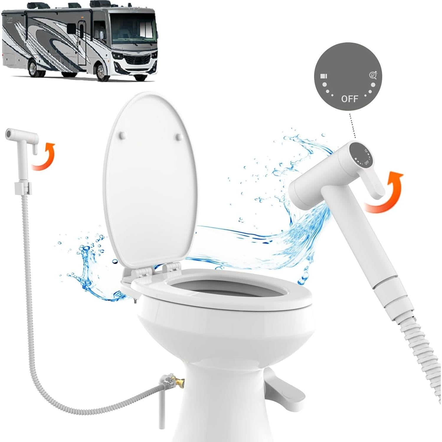 Rociador de Bidet Acesolid para Inodoro RV 149,86 cm
