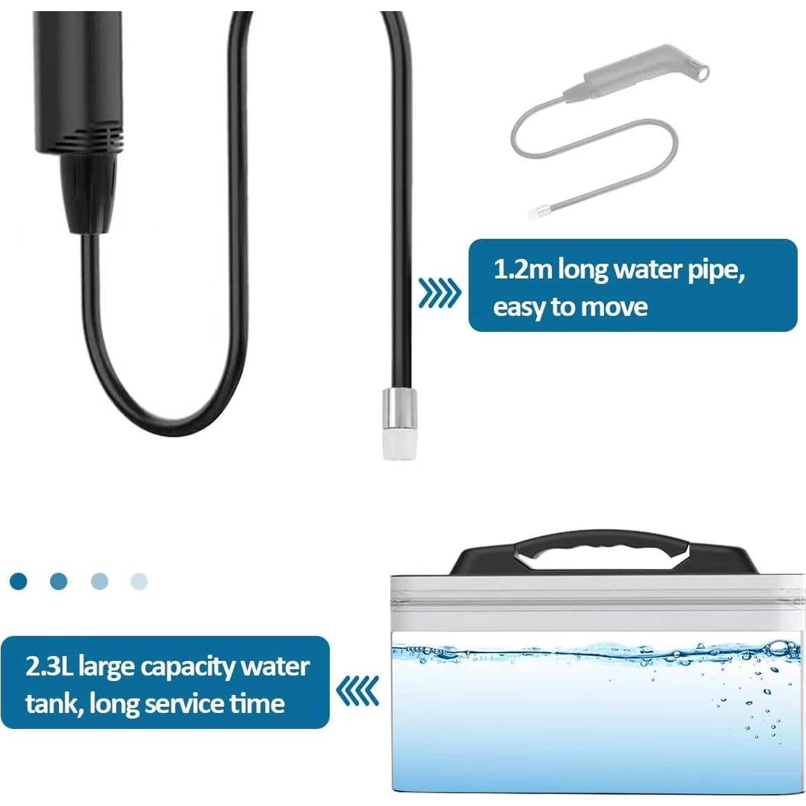Bidet eléctrico portátil Teabelle 2.3L USB para viaje
