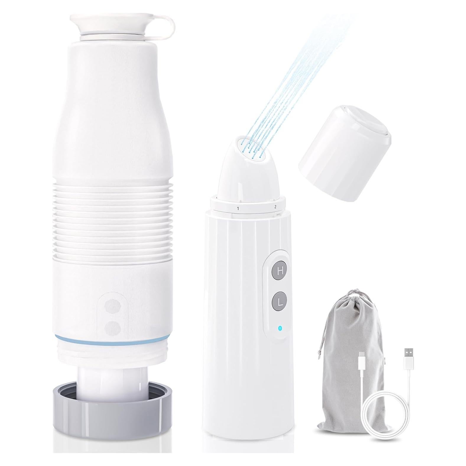 Bidet Portátil Eléctrico VFD 550ml Recargable USB