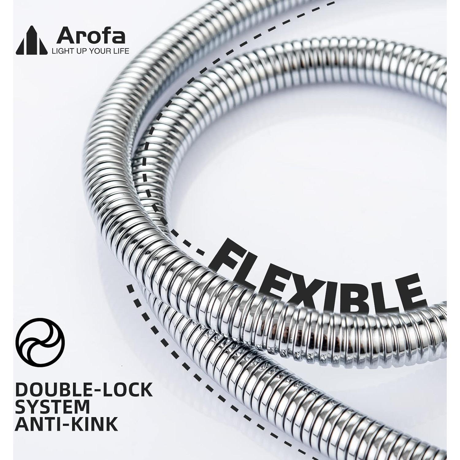 Manguera de Bidet Arofa Acero Inoxidable 119 cm Cromo