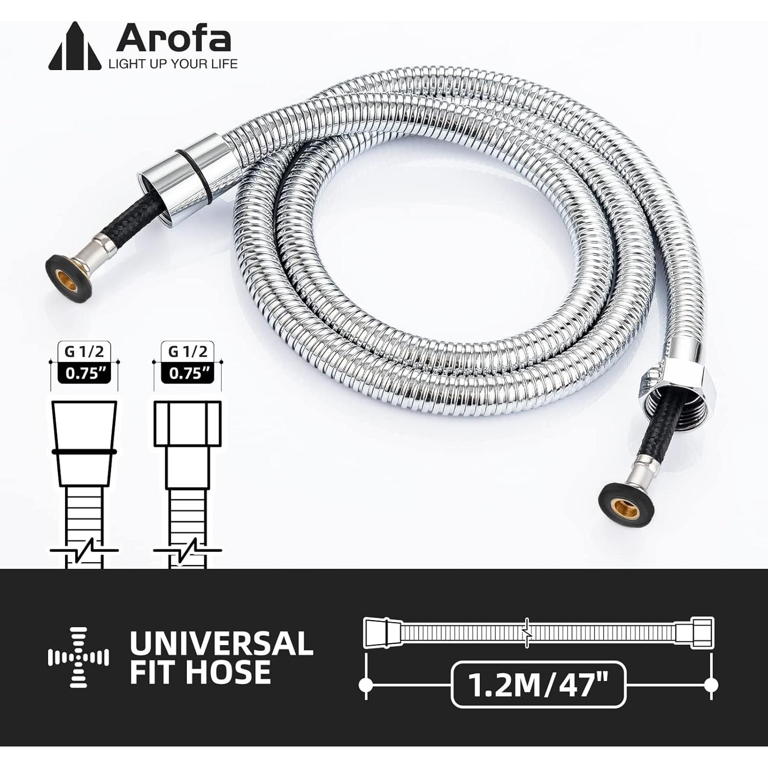 Manguera de Bidet Arofa Acero Inoxidable 119 cm Cromo