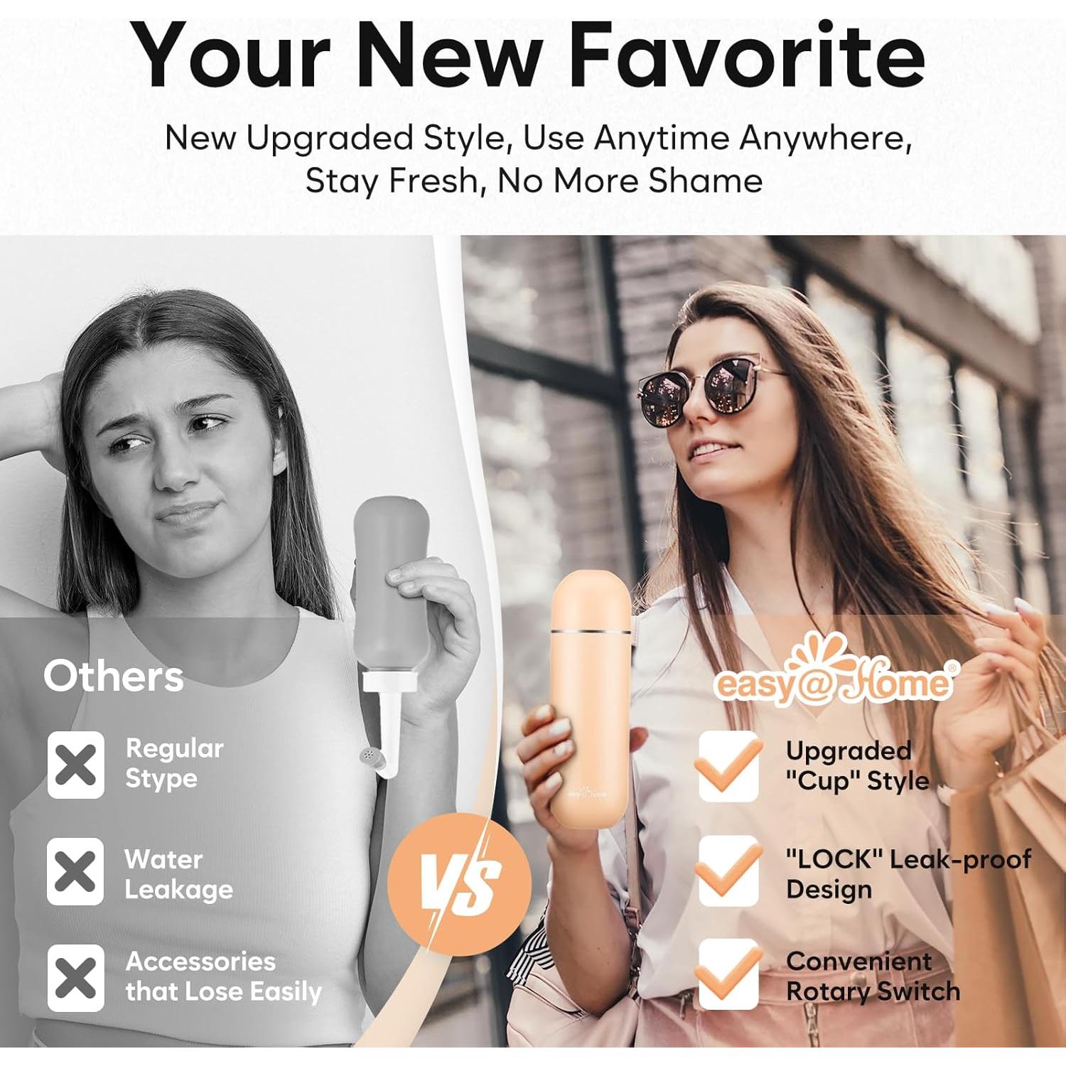 Bidet Portátil Easy@Home 380ml para Higiene Personal