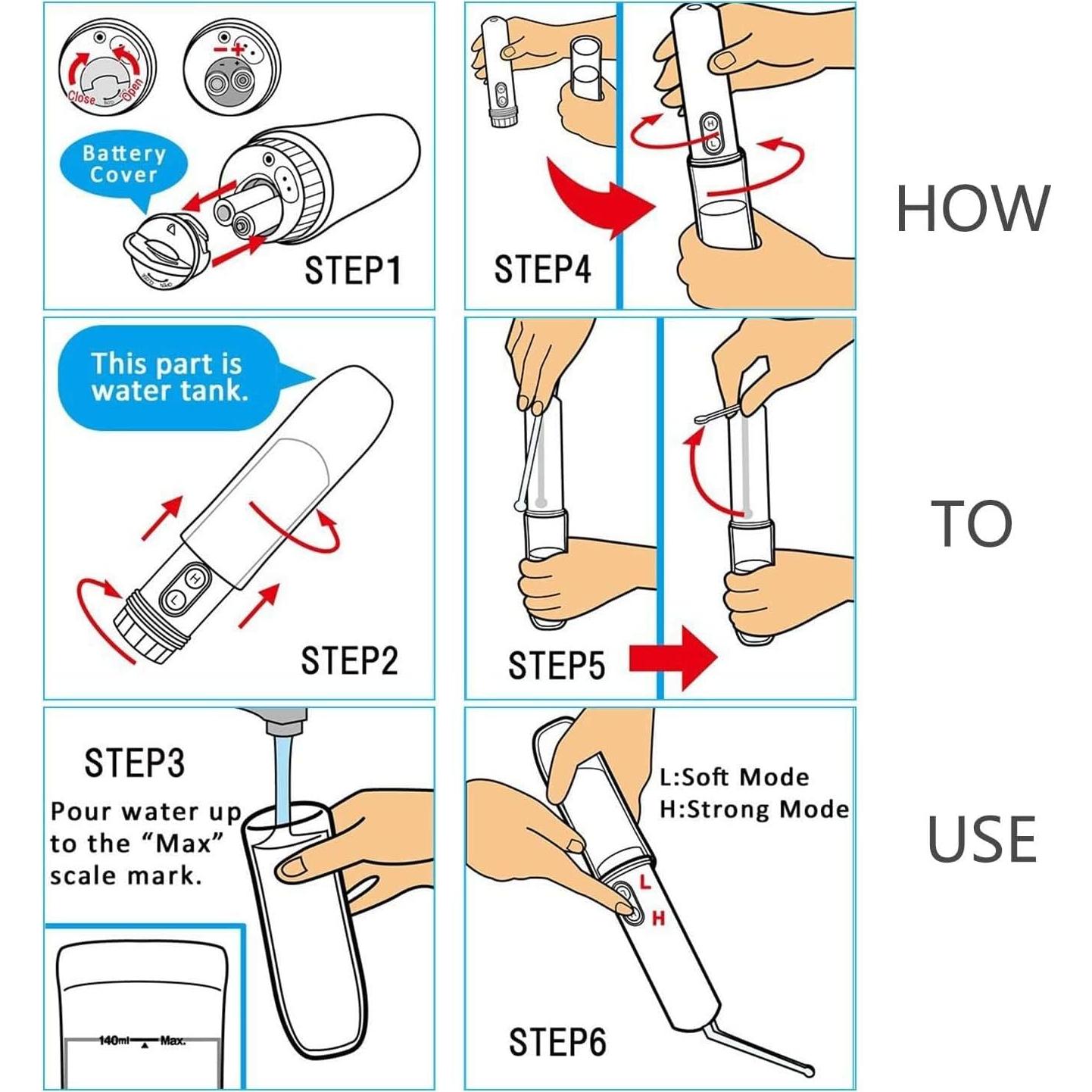 Bidet de Viaje Portátil GUSTYLE GS002-S 140ml IPX6