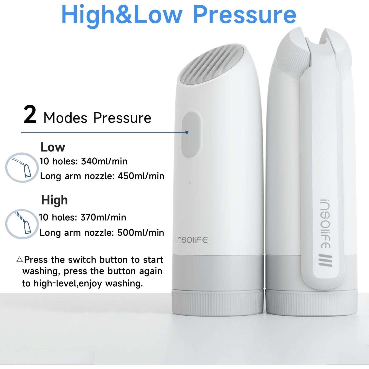 Bidet Portátil Insolife Eléctrico Recargable 198g