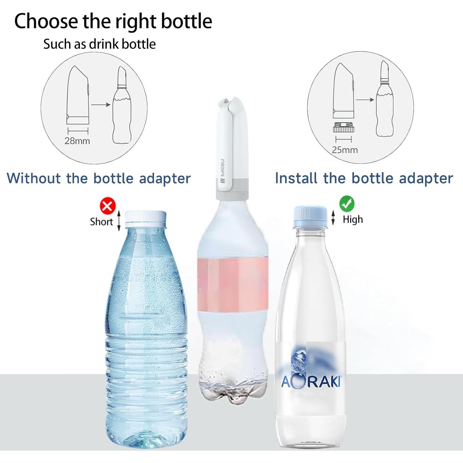 Bidet Portátil Insolife Eléctrico Recargable 198g