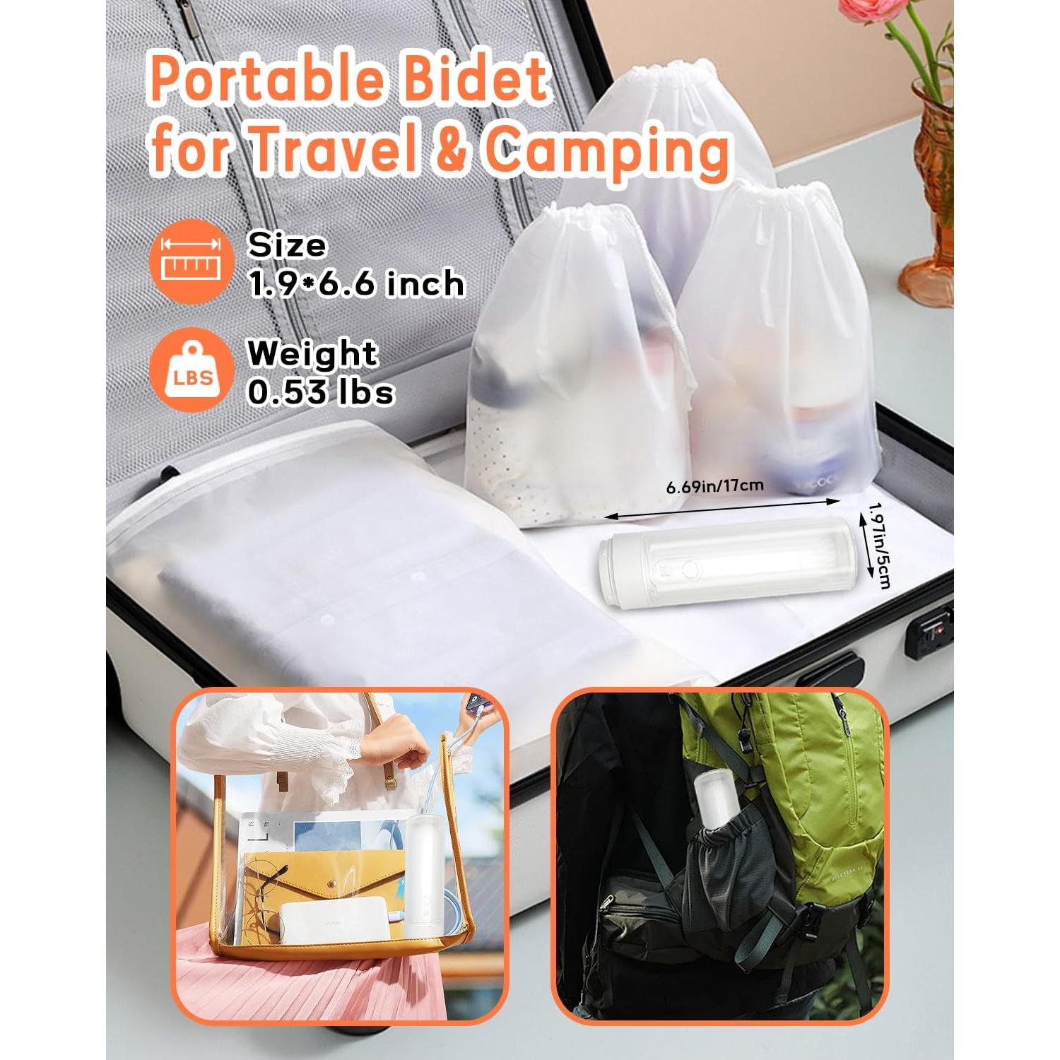 Bidet Portátil Ripmutter CX Recargable USB-C IPX7 180ML