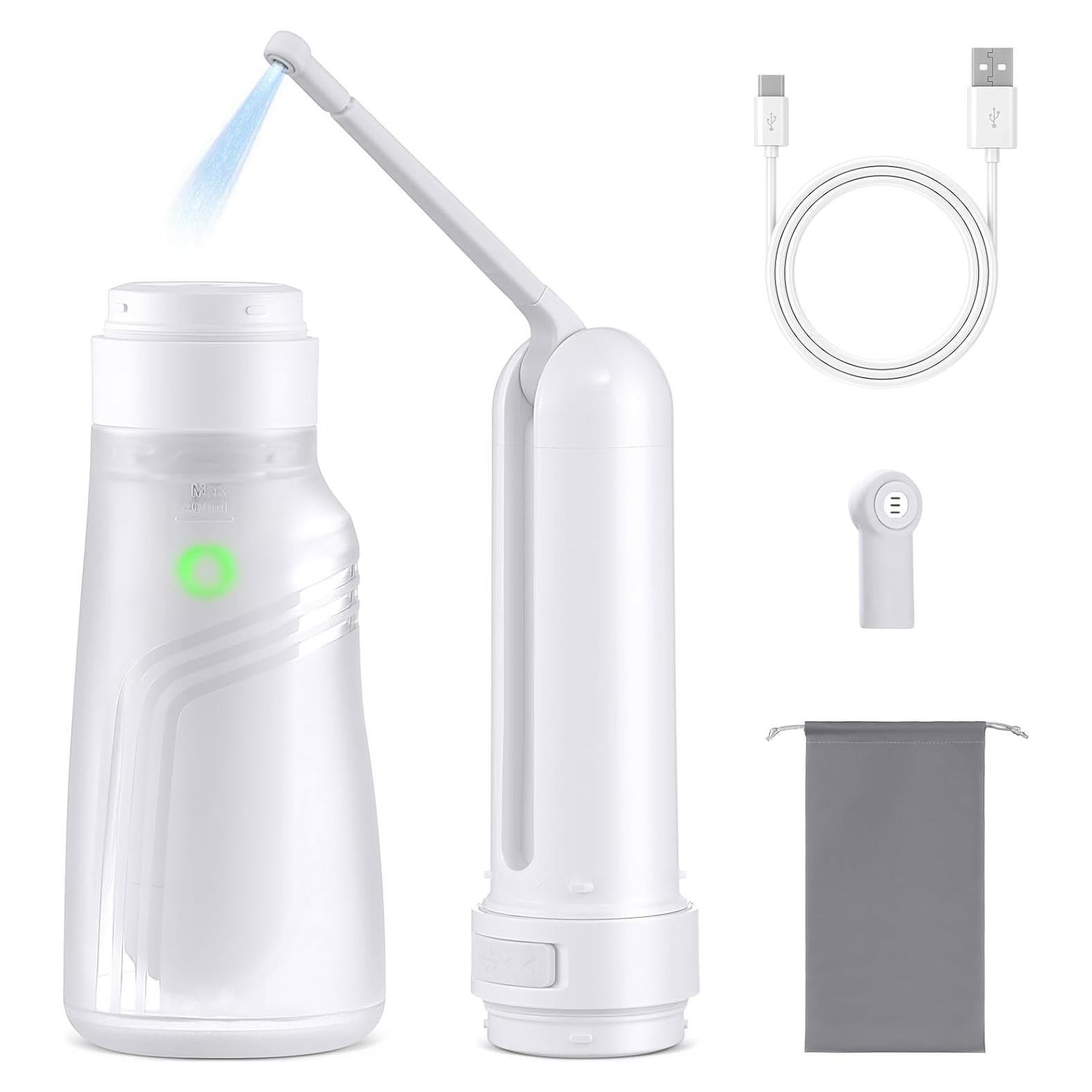 Bidet Portátil UJCFCAF Recargable 400ml 3 Modos Higiénico