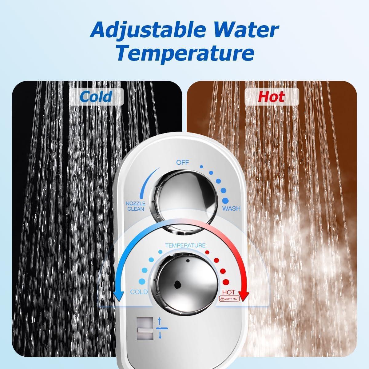 Bidet DooLv A8702 Agua Caliente y Fría Cromo Ajustable