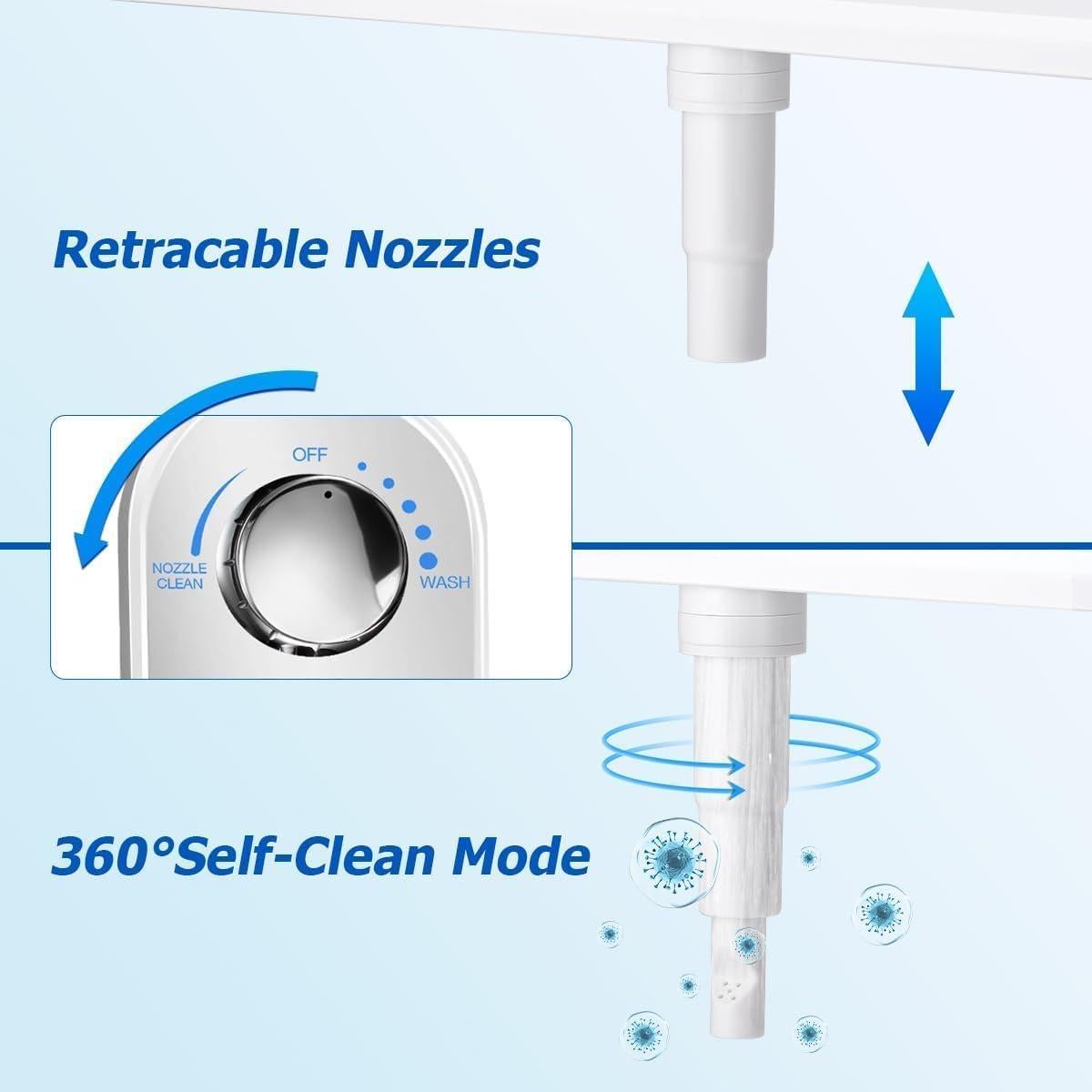 Bidet DooLv A8702 Agua Caliente y Fría Cromo Ajustable