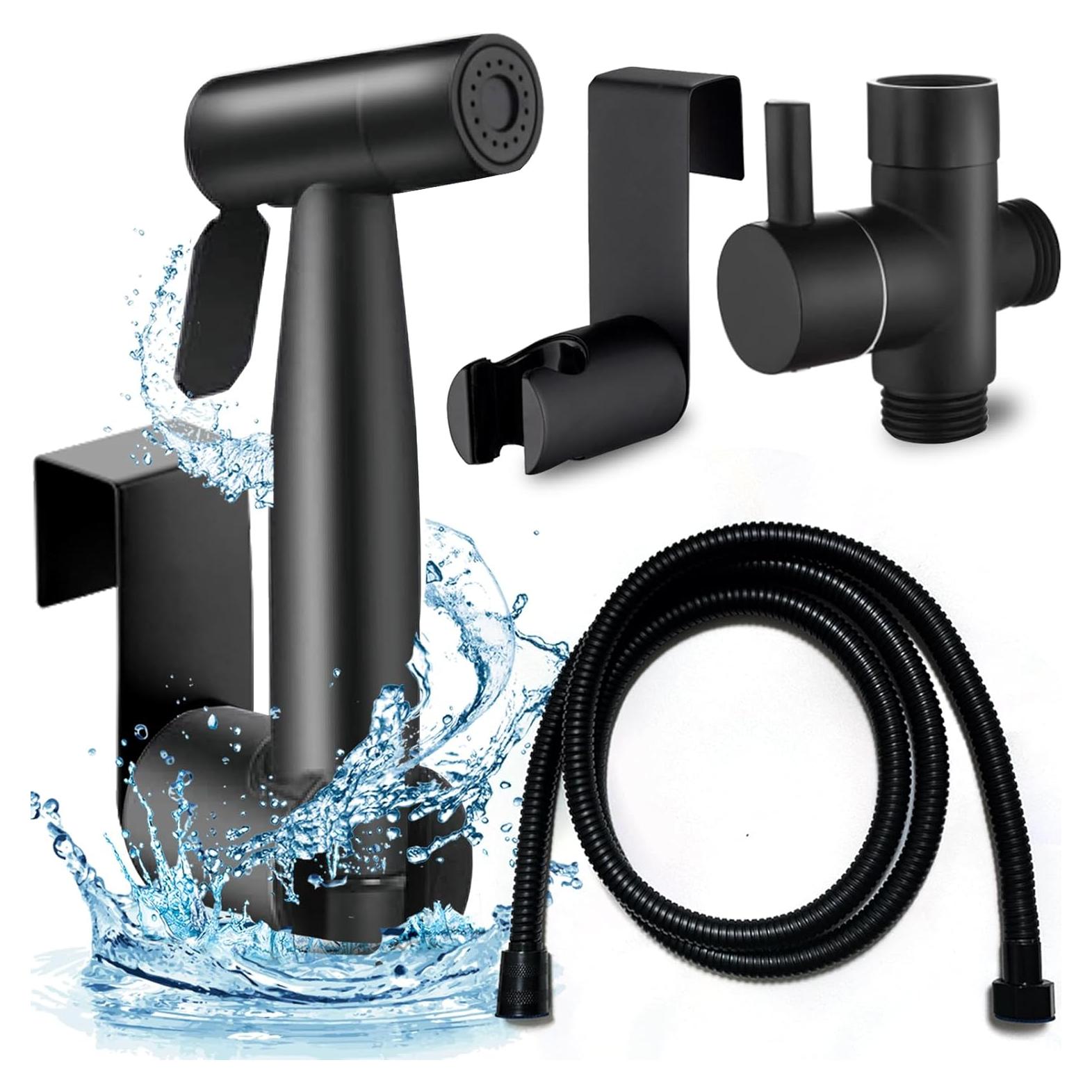 Rociador de Bidet de Mano Rulism con Válvula T y Manguera 149,86 cm