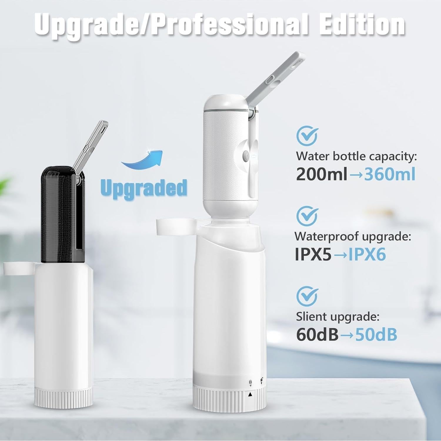 Bidet Portátil SPACEREST 360ml Eléctrico Recargable