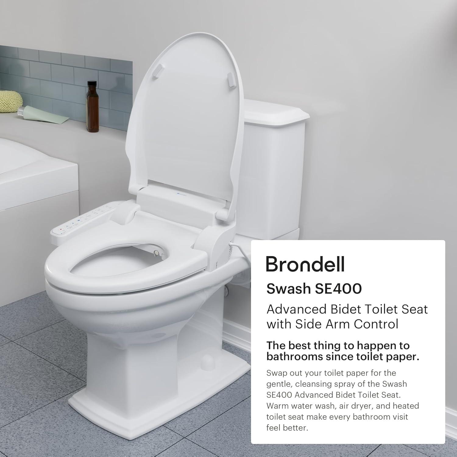 Asiento de Inodoro Bidet Eléctrico Brondell SE400 Alargado
