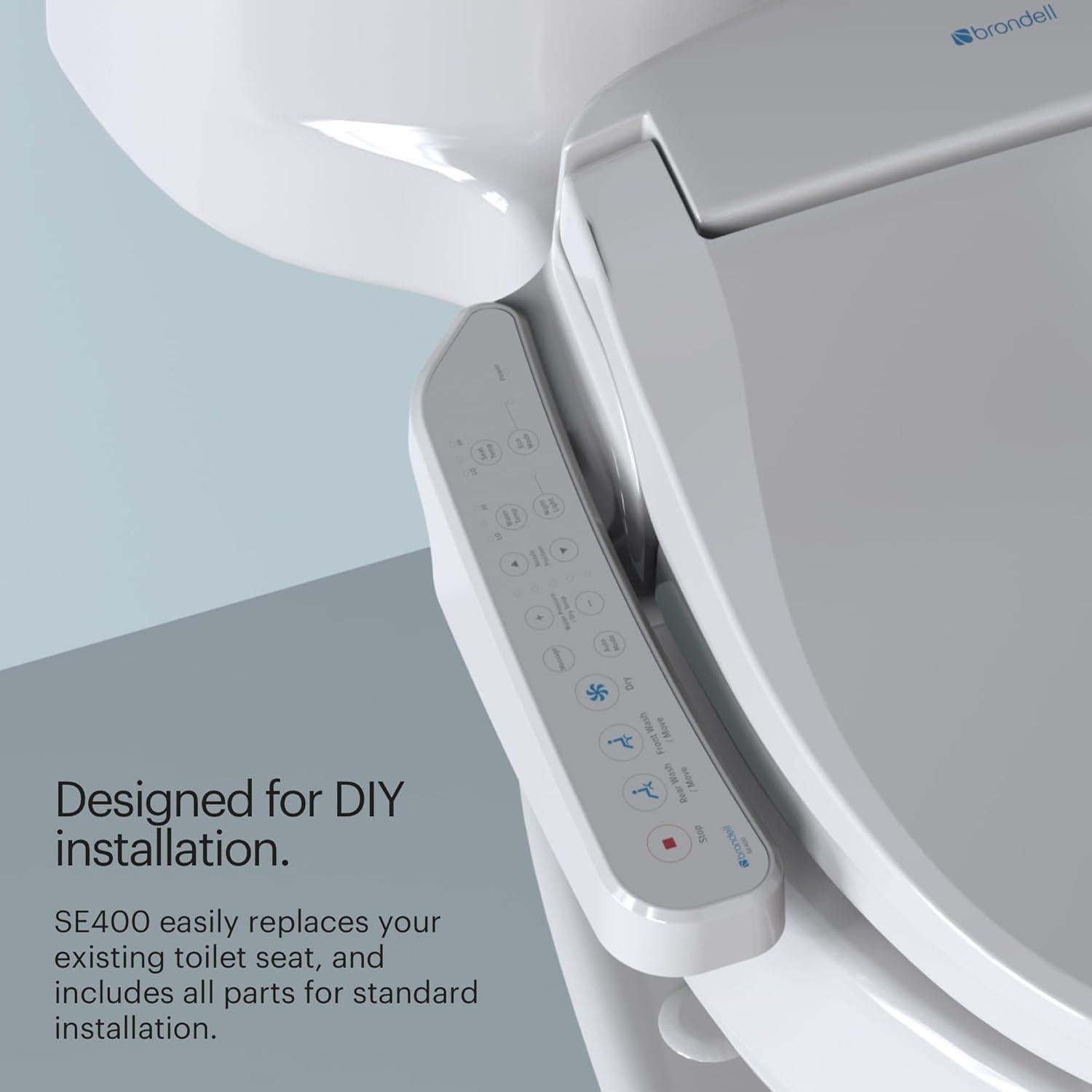 Asiento de Inodoro Bidet Eléctrico Brondell SE400 Alargado